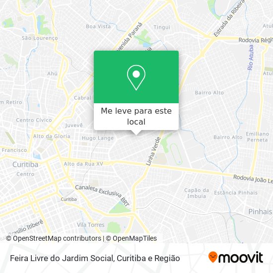 Feira Livre do Jardim Social mapa