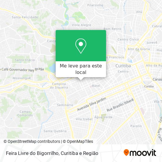 Feira Livre do Bigorrilho mapa