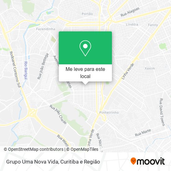 Grupo Uma Nova Vida mapa