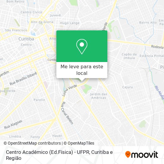 Centro Acadêmico (Ed.Física) - UFPR mapa