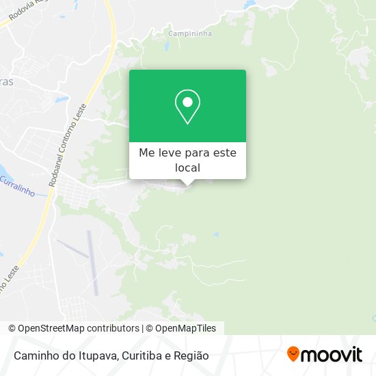 Caminho do Itupava mapa