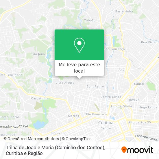 Trilha de João e Maria (Caminho dos Contos) mapa