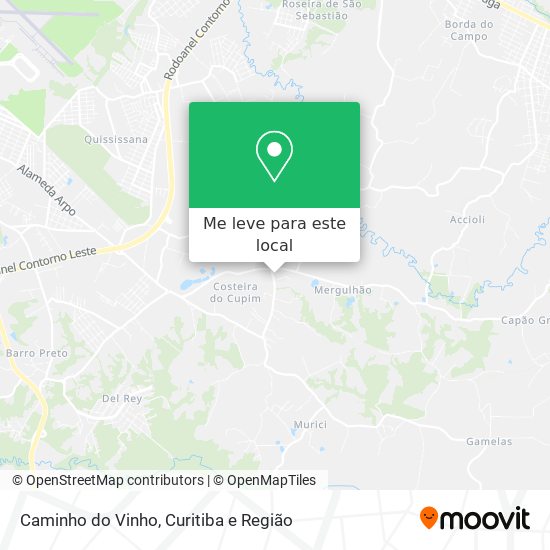 Caminho do Vinho mapa
