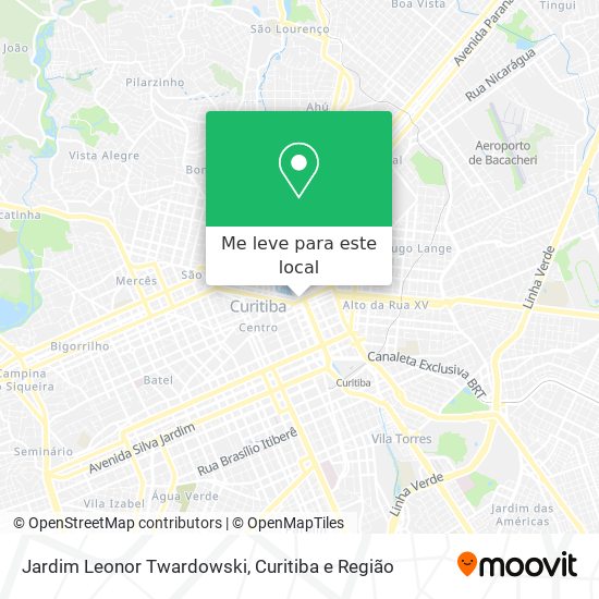 Jardim Leonor Twardowski mapa