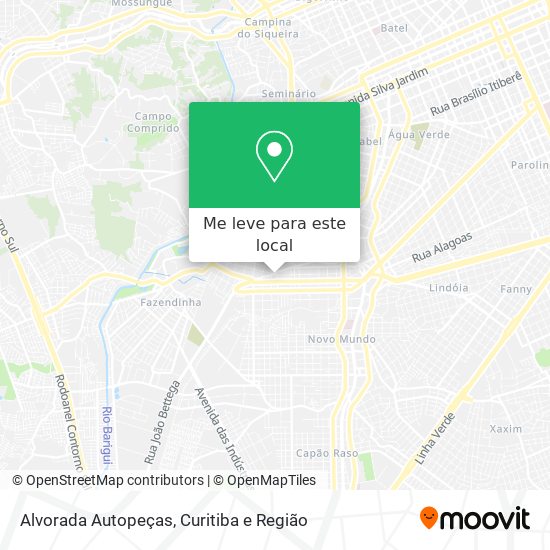 Alvorada Autopeças mapa