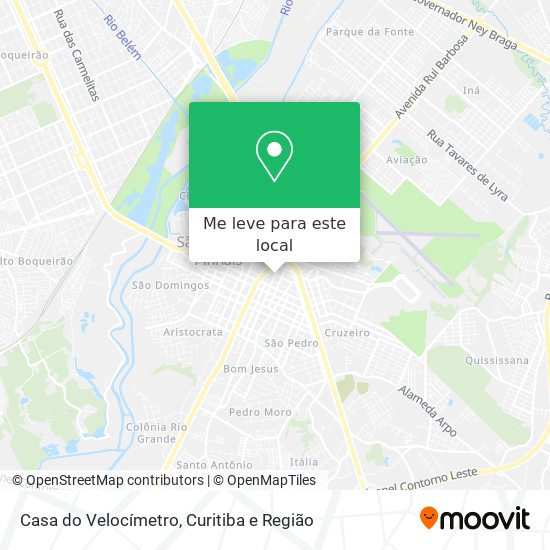 Casa do Velocímetro mapa