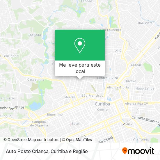 Auto Posto Criança mapa