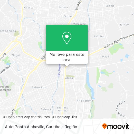 Auto Posto Alphaville mapa