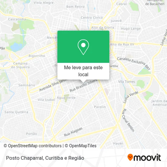 Posto Chaparral mapa