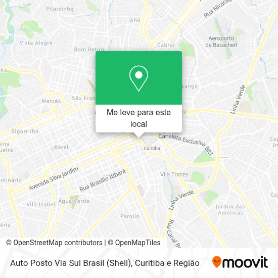 Auto Posto Via Sul Brasil (Shell) mapa