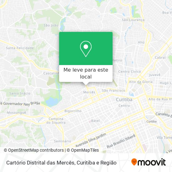Cartório Distrital das Mercês mapa