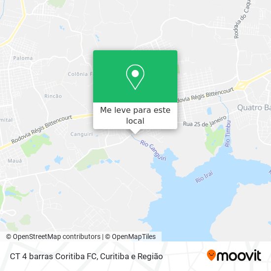 CT 4 barras Coritiba FC mapa