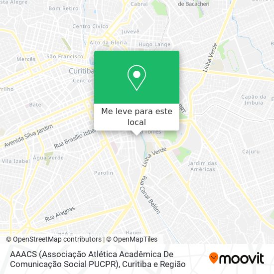 AAACS (Associação Atlética Acadêmica De Comunicação Social PUCPR) mapa