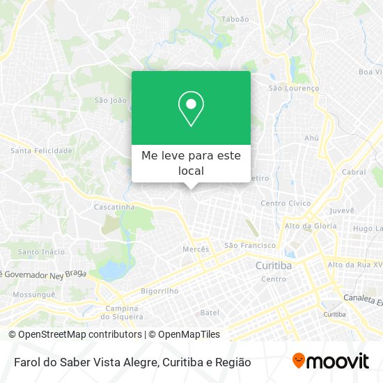 Farol do Saber Vista Alegre mapa