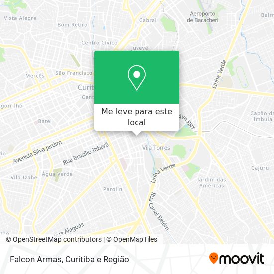 Falcon Armas mapa