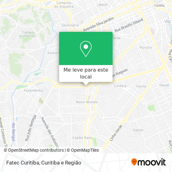 Fatec Curitiba mapa