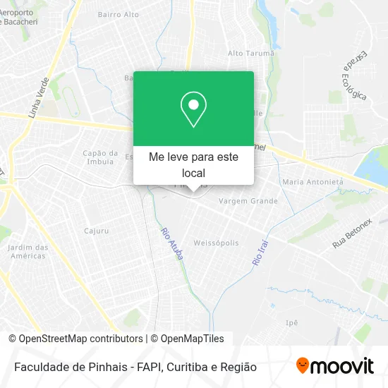 Faculdade de Pinhais - FAPI mapa