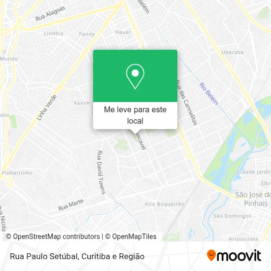 Rua Paulo Setúbal mapa