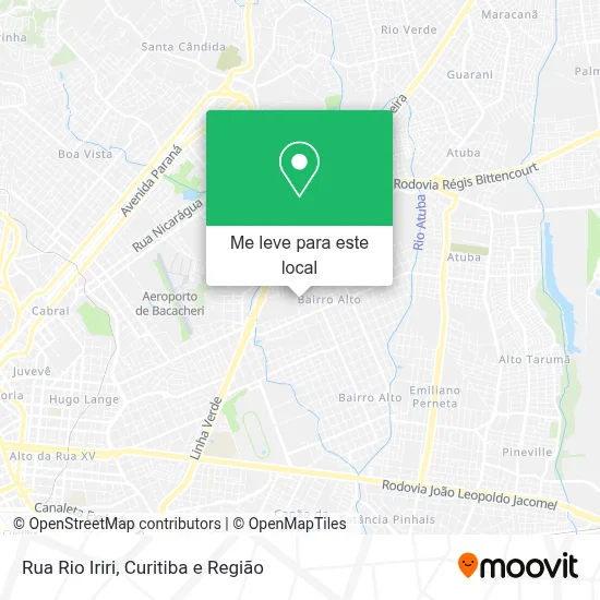 Rua Rio Iriri mapa