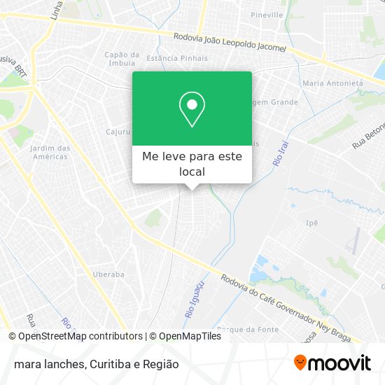 mara lanches mapa
