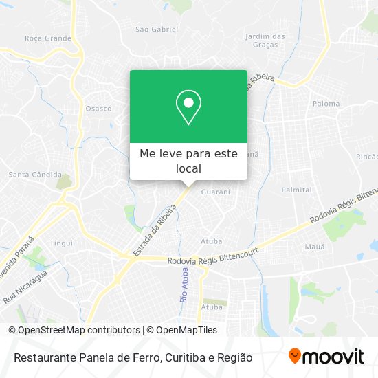 Restaurante Panela de Ferro mapa