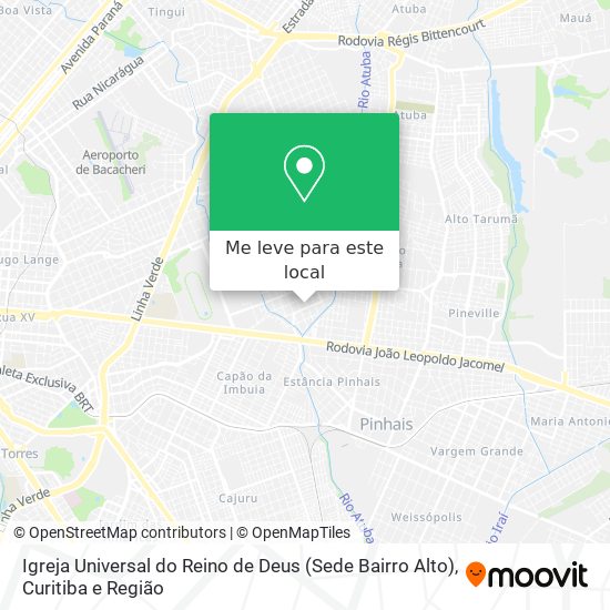 Igreja Universal do Reino de Deus (Sede Bairro Alto) mapa