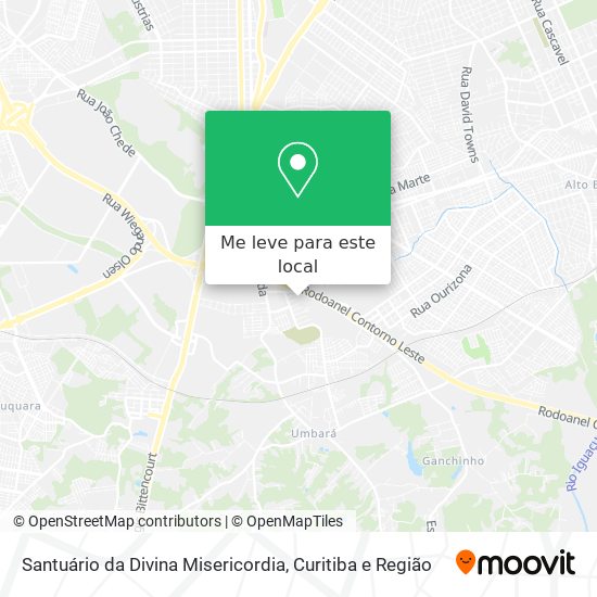 Santuário da Divina Misericordia mapa