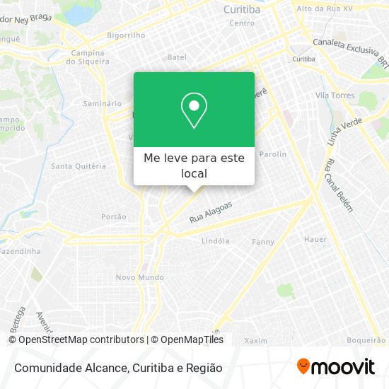 Comunidade Alcance mapa