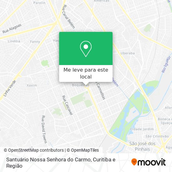 Santuário Nossa Senhora do Carmo mapa