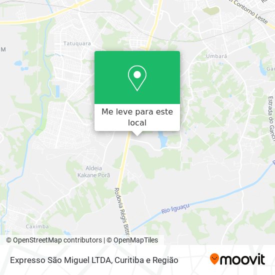 Expresso São Miguel LTDA mapa