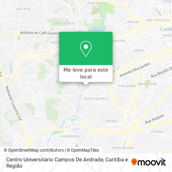 Centro Universitário Campos De Andrade mapa