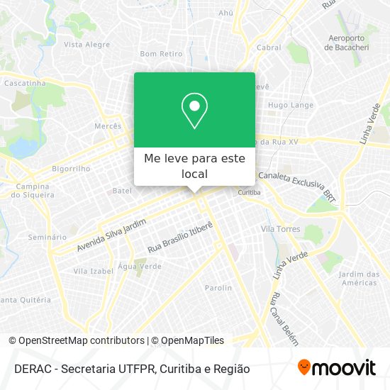 DERAC - Secretaria UTFPR mapa