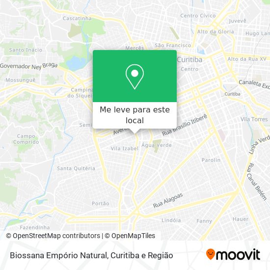 Biossana Empório Natural mapa