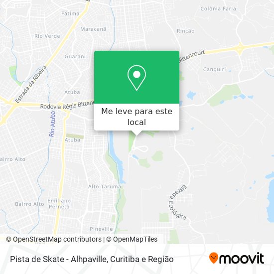 Pista de Skate - Alhpaville mapa