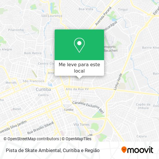 Pista de Skate Ambiental mapa