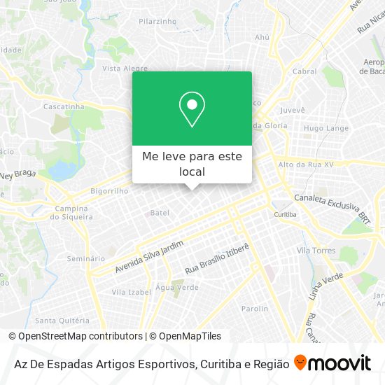 Az De Espadas Artigos Esportivos mapa