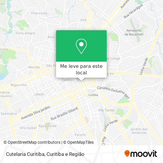 Cutelaria Curitiba mapa