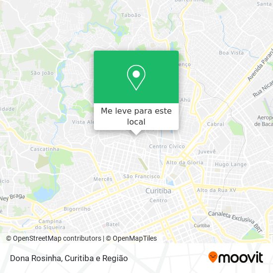 Dona Rosinha mapa