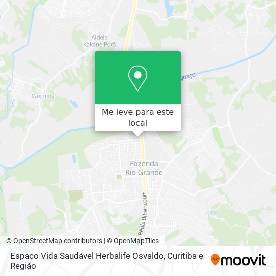 Espaço Vida Saudável Herbalife Osvaldo mapa