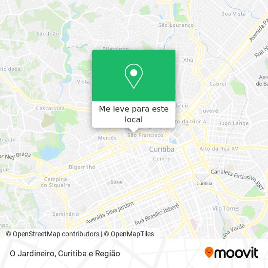 O Jardineiro mapa