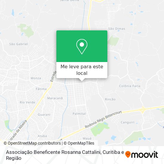 Associação Beneficente Rosanna Cattalini mapa