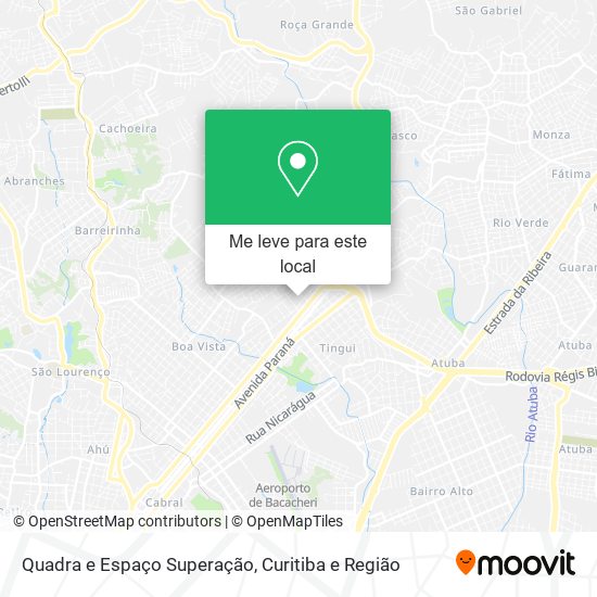 Quadra e Espaço Superação mapa