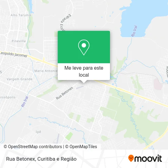 Rua Betonex mapa
