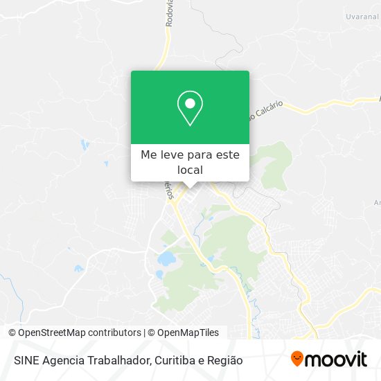 SINE Agencia Trabalhador mapa