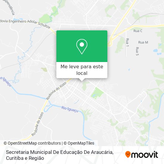 Secretaria Municipal De Educação De Araucária mapa