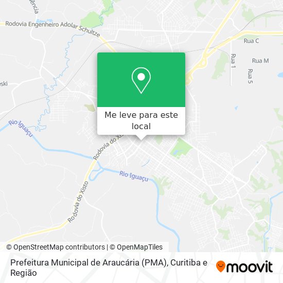 Prefeitura Municipal de Araucária (PMA) mapa