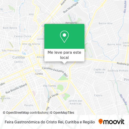 Feira Gastronômica do Cristo Rei mapa