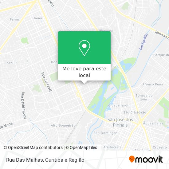 Rua Das Malhas mapa