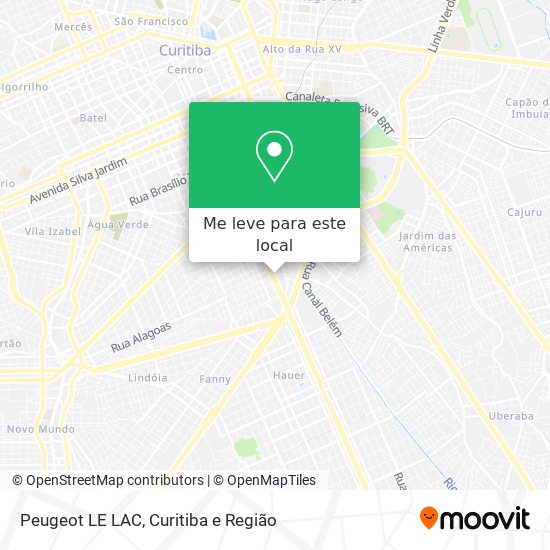 Peugeot LE LAC mapa
