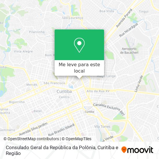 Consulado Geral da República da Polônia mapa